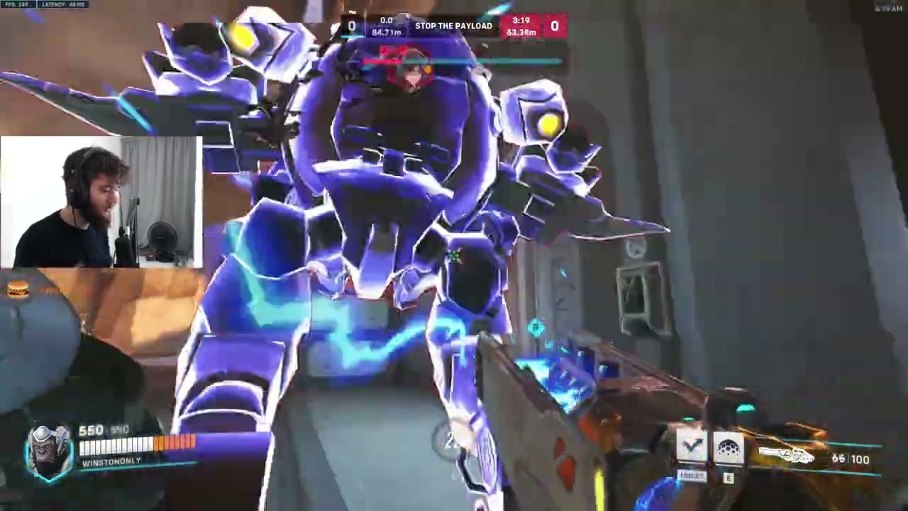 Dafran WINSTON COMPETITIVE Gameplay! [ OVERWATCH VOD Replays ]