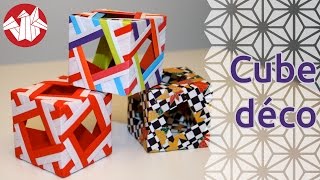 Origami - Cube Décoratif - Decorative Cube [Senbazuru]