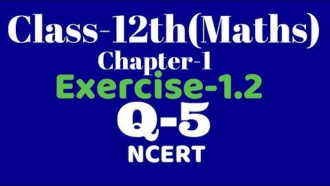 Class 12 maths Ex1.2 Q5 Injective Surjective Relations & Functions,Chapter 1,, NCERT, VKS Maths XII