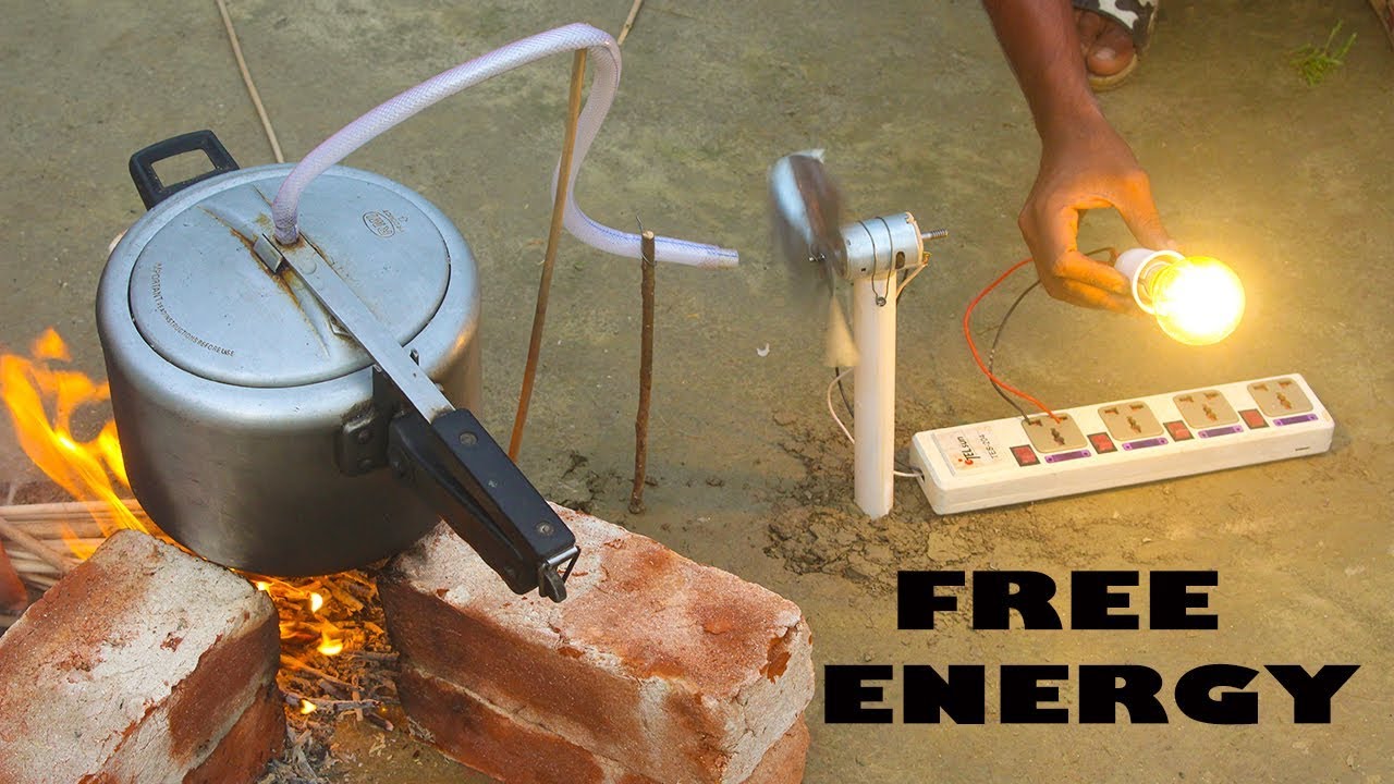 How to make 220V Steam Dynamo DIY Sterm Free Energy Genarator YouTube