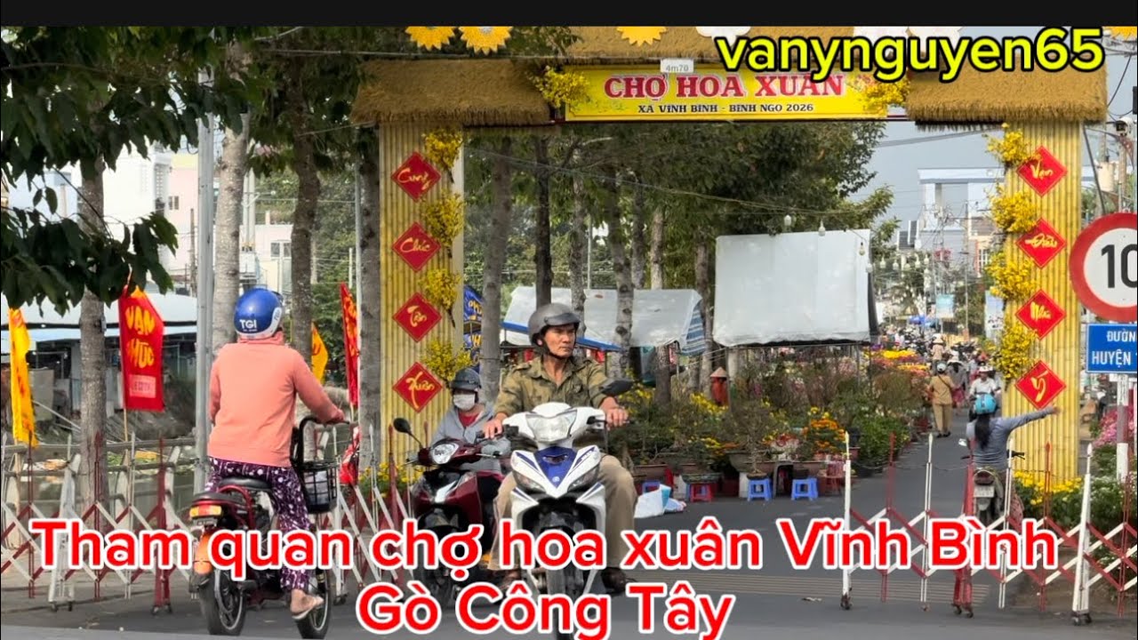 Tập 175 - Tham quan chợ hoa xuân Vĩnh Bình Gò Công Tây, Tiền Giang (cũ) | vanynguyen65