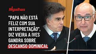 "Papa não está feliz com sua interpretação", diz Vieira a Ives Gandra sobre descanso dominical