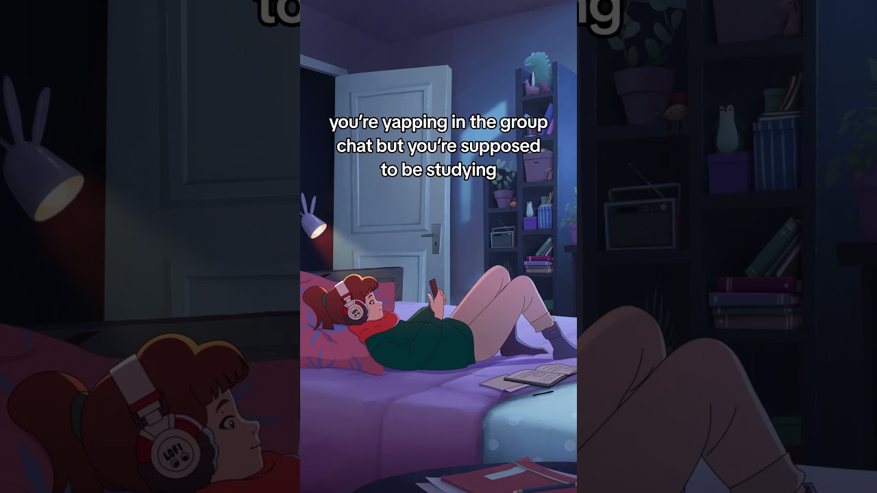 we were actually discussing really important matters… 😶   #lofigirl #yapping #study