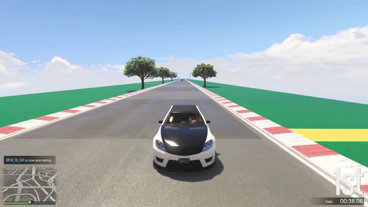 GTA 5 Top Speed Drag Race (Cognoscenti 55 vs. Schafter V12 Armored