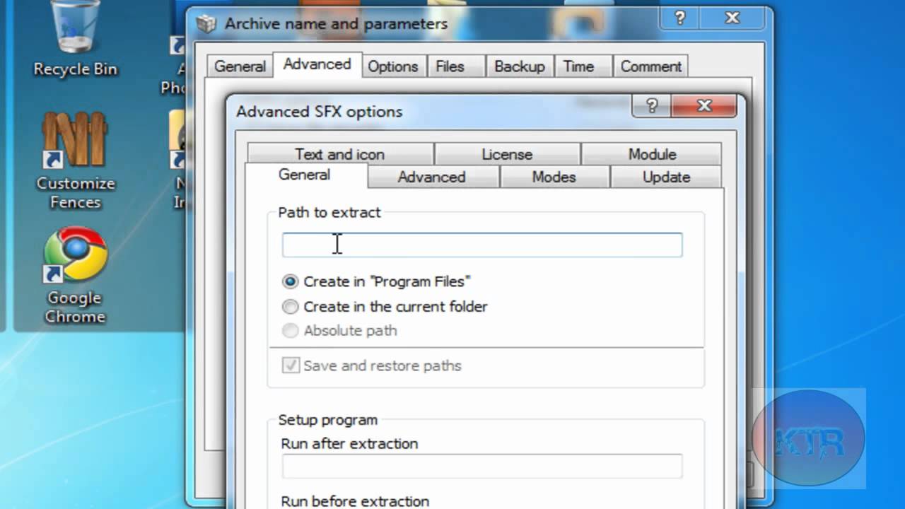 How To Create A Self Extracting Archive Winrar Youtube
