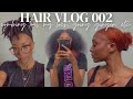 hair vlog 002: combing out my locs, dyeing my hair ginger + claw clip hairstyle