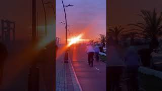 Bənövşəyi Xəyalla Rəngarəng Səma və Sahil Mənzərəsi (Lachin Musayev)  #travel #automobile #semangat