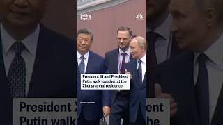 Presidents Xi Jinping And Vladimir Putin Walk Together At The Zhongnanhai Residence