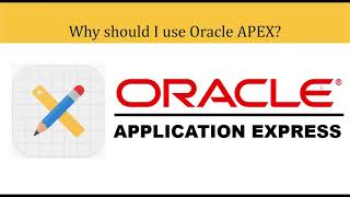 Should I use Oracle Apex? (01)