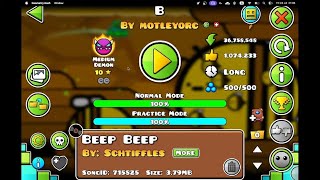B 100% (first medium demon) (algorithm broke it)