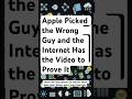Apple Picked the Wrong Guy and the Internet Has the Video to Prove It #shorts #trending