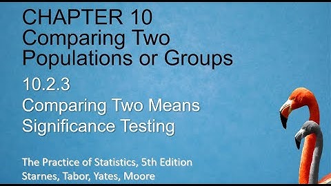 Notes 10.2.3 Comparing Two Means