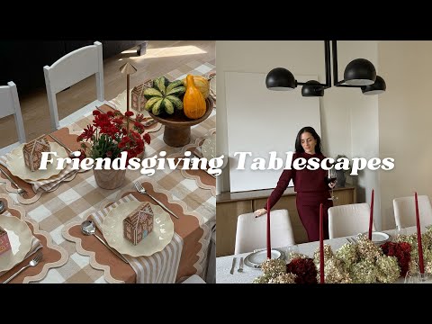 Friendsgiving Tablescapes - Kids Table, Floral Arranging, etc.