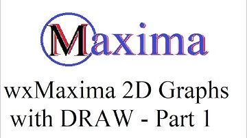 9.19  2D Graphs in wxMaxima Using Draw  - Part 1