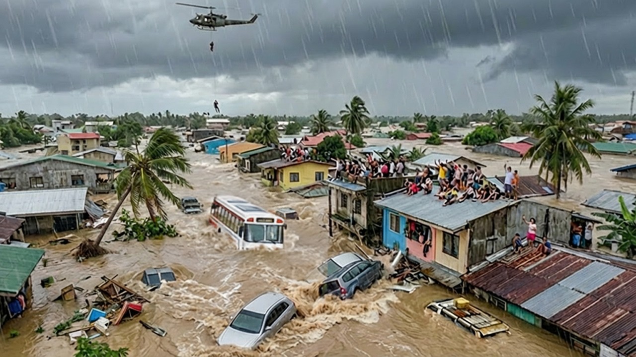 Philippines in Ruins! Storm Basyang Triggers Floods as Homes and Bridges  Collapse in Iligan City