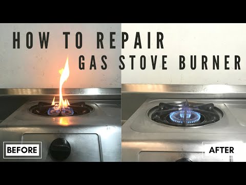 How To Repair Gas Stoves, Poor Flame, How To Adjust The Air, Gas Stove Repair, Gas Burner. Leo Rafol