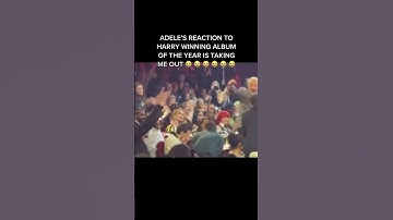 Thumbnail of Adele's reaction to Harry Styles winning album of the year #shorts