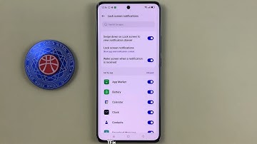 Swipe down on the lock screen to see the notification drawer on OPPO Reno10 5G Android 13