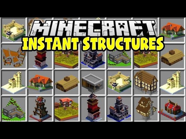 Instant Structures Mod Apk For Minecraft Pe Mcpe 21 Youtube