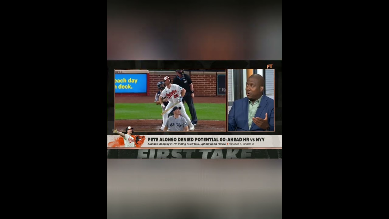 Reaction to Pete Alonso's denied home run ⚾