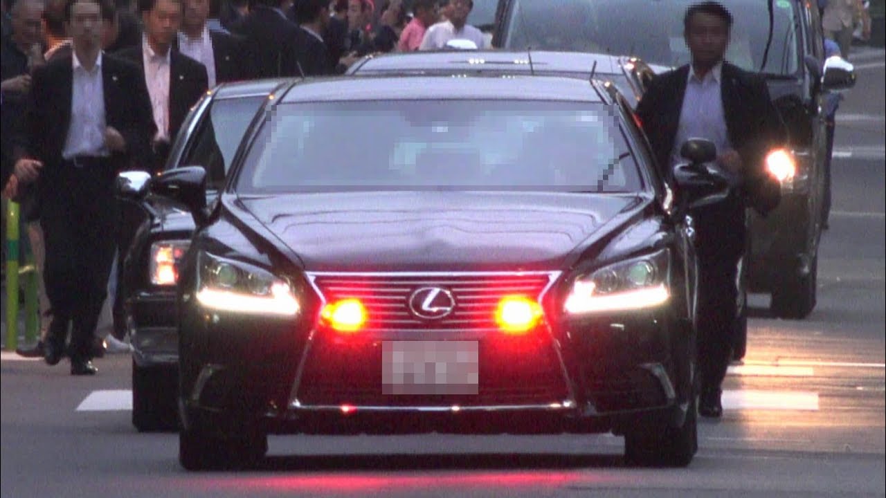 要人車列4連発 警視庁lexus Ls警護車 総理大臣警護車列 都議選遊説 文京 台東 Prime Minister Of Japan Motorcade 17 6 26 28 Youtube