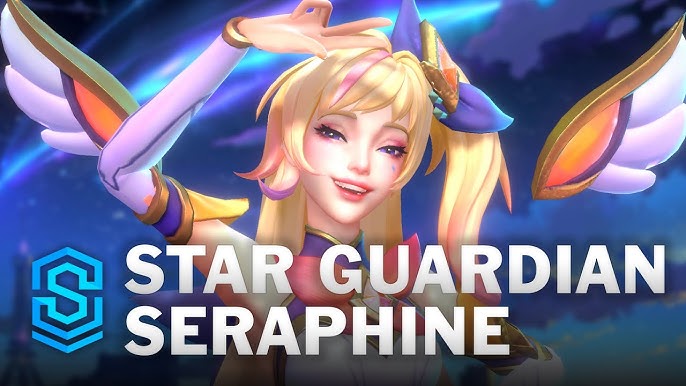 Star Guardian Seraphine. There's a custom skin for PC league, a