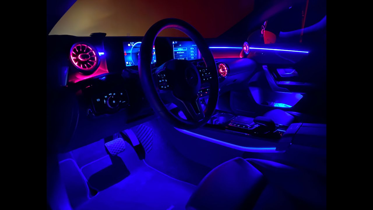 Купить подсветку мерседес. Мерседес подсветка салона Ambient Lighting. Подсветка Ambilight Mercedes. Мерседес с подсветкой. Фольксваген 6.1 подсветка салона Ambient Light для Multiva.