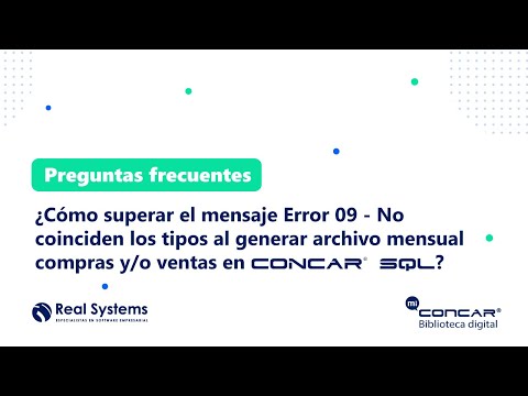 Solución de error CONCAR — Video 09