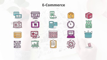 E-Commerce - Flat Animation Icons