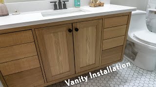 Bathroom Remodel | Part 11 - Assembling and Installing the Vanity