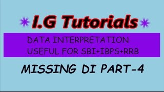 MISSING Data Interpretation Best method/Smart approach/Best trick/Short Trick - PART-4