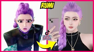 KPOP Demon Hunters in Real-Life TikTok Version ~ Guess KPOP Demon Hunters Dancing