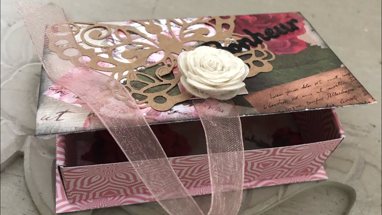 tuto boite FACILE ET RAPIDE pour offrir cadeau, chocolat etc..