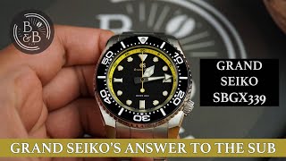 Grand Seiko makes a great dive watch too - Grand Seiko SBGX339 Limited  Edition - B&B - YouTube
