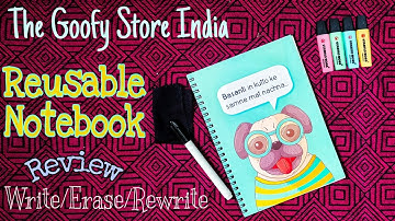 Reusable/Rewritable Notebook by The Goofy Store India #sustainable #diary #stationery #reusable