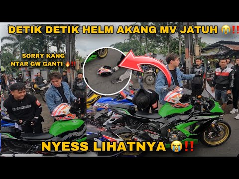 ADUH HELM AKANG MV JATUH ❗️❗️ AUTO BARET ❗️❗️BEGINI REAKSI AKANG MV ❗️❗️ SUNMORI TASIK EMANG ASIK 🔥