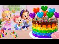 Miniature Rainbow Cake Recipe 🌈 Cute Mini Rainbow Heart Cake Decorating Ideas 💕💕 Yummy Teeny