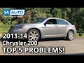 Top 5 Problems Chrysler 200 Sedan 1st Generation 2011-14