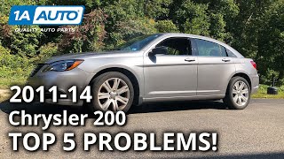 Top 5 Problems Chrysler 200 Sedan 1st Generation 2011-14