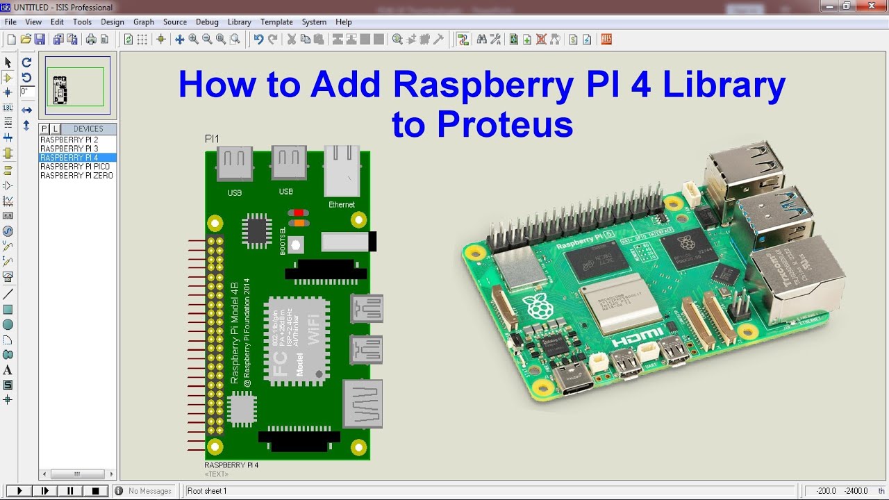 How to Add Raspberry Pi 4 Library to Proteus | Step-by-Step Guide - YouTube