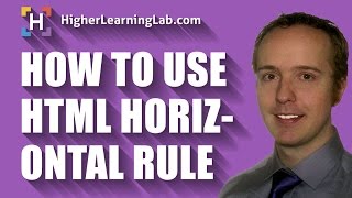 HTML Horizontal Rule - How To Create One