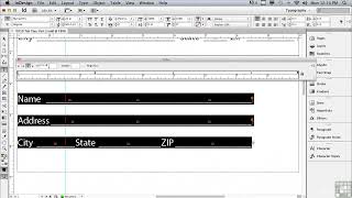 tutorial adobe indesign Tabs Tips
