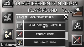 HOW TO GET ALL 14 ACHIEVEMENTS IN MELON PLAYGROUND (Melon Sandbox)