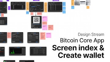 Relaxed design work on the Bitcoin Core App - indexing screens and wallet creation