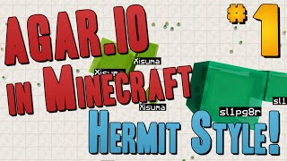 Agar.io in Minecraft with 8 Hermits #1!