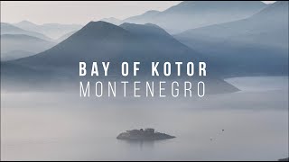 Kotor Bay, Montenegro. Drone film.