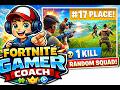 Fortnite Battle Royale With Random Squad! | 1 Kill &amp; Intense Gameplay