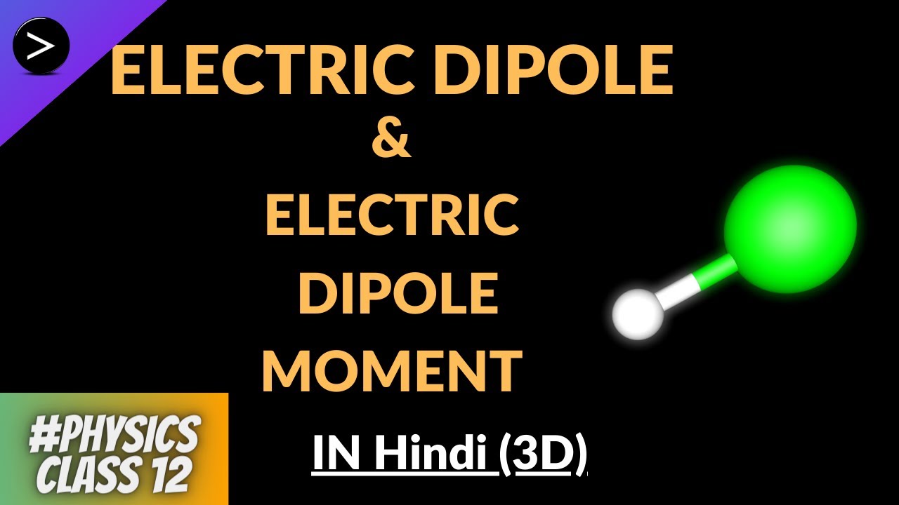 Electric Dipole and Electric Dipole Moment in Hindi || Class 12 || 3D ...