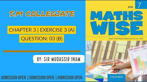 MATH WISE BOOK 7 | CONVERT THE DECIMAL INTO RATIONAL NUM | BY SIR MUDASSIR INAM | SM COLLEGIATE