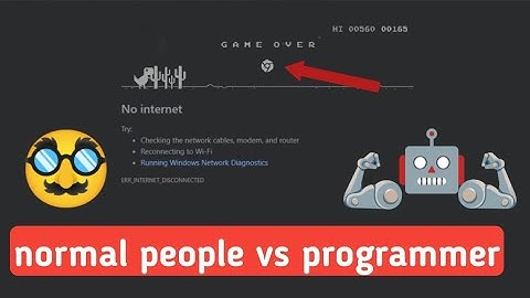 Normal people🙌 vs programmer🦾 play chrome dino game🎮 (hack).how to hack chrome dino game.